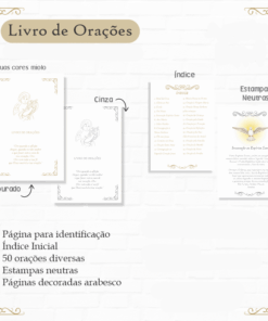 Alternative view of Livro de Oração folhagem azul - UNITÁRIO