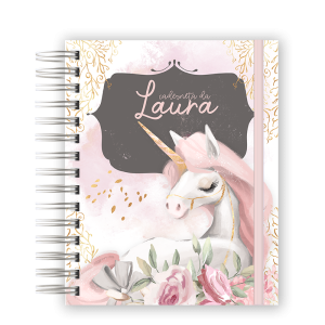 CADERNETA DE SAÚDE - UNICORNIO ROSA