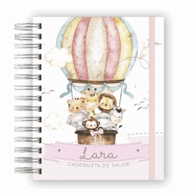 CADERNETA DE SAÚDE - SAFARI BALÃO MENINA