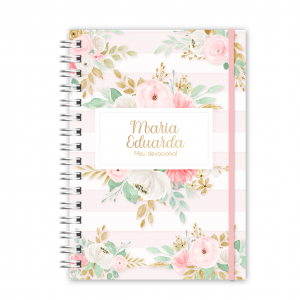 Planner Devocional : Floral rosa