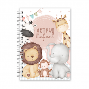 AGENDA ESCOLAR - ANIMAIS CUTE MENINO