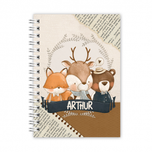 AGENDA ESCOLAR - ANIMAIS VINTAGE