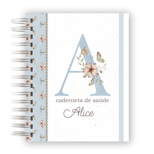 CADERNETA DE SAÚDE - ALFABETO BORBOLETA AZUL