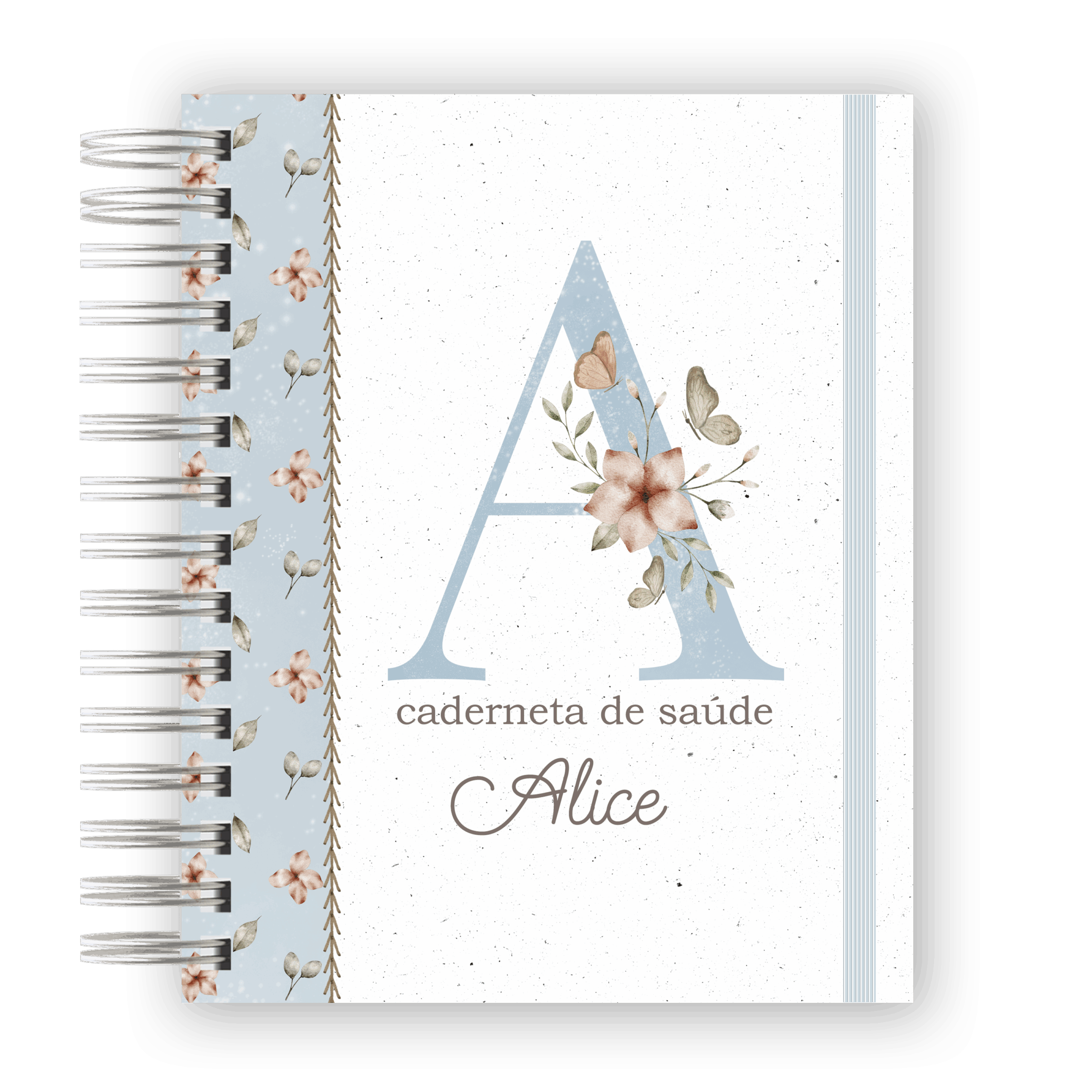 CADERNETA DE SAÚDE - ALFABETO BORBOLETA AZUL