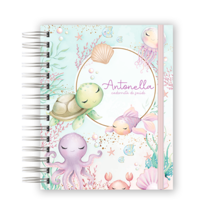 CADERNETA DE SAÚDE - FUNDO DO MAR MENINA