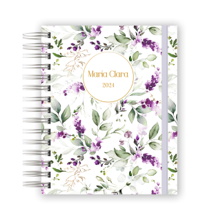 AGENDA  - FLORAL LILÁS