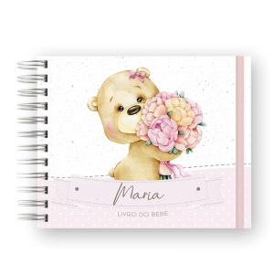 LIVRO DO BEBÊ - URSINHA FLORAL