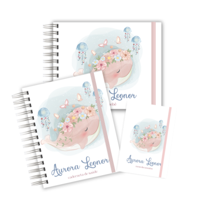 KIT MATERNIDADE AFETIVA - BALEIA FLORAL