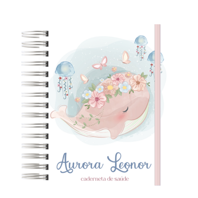 CADERNETA DE SAÚDE - BALEIA FLORAL