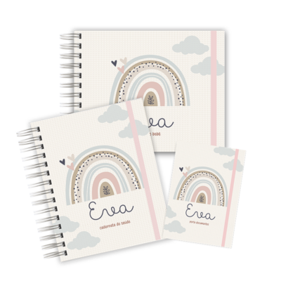 KIT MATERNIDADE MEMÓRIAS - ARCO ÍRIS BOHO