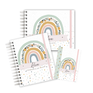 KIT MATERNIDADE MEMÓRIAS - ARCO ÍRIS FLORAL