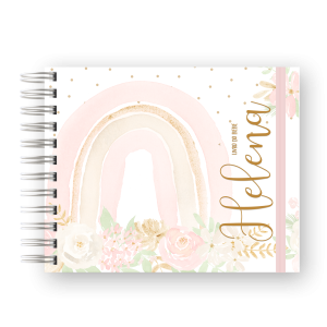 LIVRO DO BEBÊ - ARCO ÍRIS ROSA