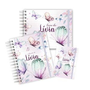 KIT MATERNIDADE AFETIVA - BORBOLETAS LILÁS