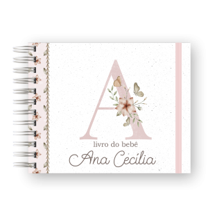 LIVRO DO BEBÊ - ALFABETO BORBOLETA ROSA