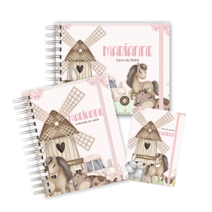KIT MATERNIDADE AFETIVA - FAZENDINHA ROSA