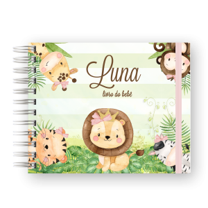 LIVRO DO BEBÊ - SAFARI AQUARELA