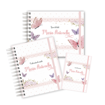 KIT MATERNIDADE AFETIVA - BORBOLETINHAS