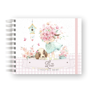 LIVRO DO BEBÊ - MENINA FLORAL