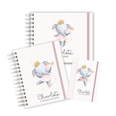 KIT MATERNIDADE AFETIVA - ELEFANTINHA BAILARINA