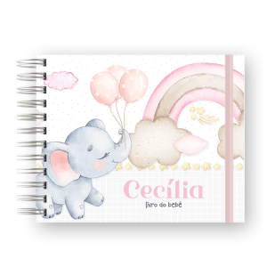 LIVRO DO BEBÊ - ELEFANTINHA BALÕES