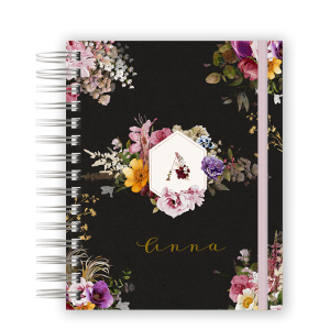 PLANNER - FLORAL BLACK