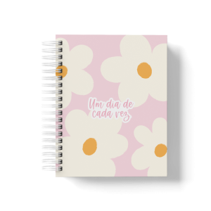CADERNO PERSONALIZADO - MARGARIDAS ROSINHA