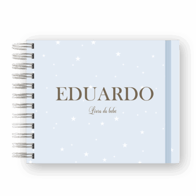 LIVRO DO BEBÊ - ESTRELAS MENINO
