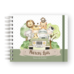 LIVRO DO BEBÊ - SAFARI VINTAGE