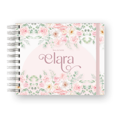 LIVRO DO BEBÊ - FLORAL