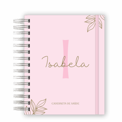 CADERNETA DE SAÚDE - ALFABETO ROSA FOLHA