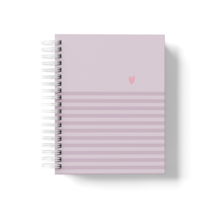 CADERNO PERSONALIZADO - LISTRAS HORIZONTAL ROXO