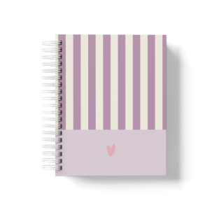 CADERNO PERSONALIZADO - LISTRAS ROXO