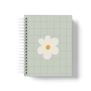 CADERNO PERSONALIZADO - GRID MARGARIDA VERDE