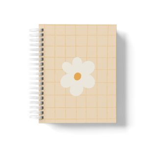 CADERNO PERSONALIZADO - GRID MARGARIDA LARANJA