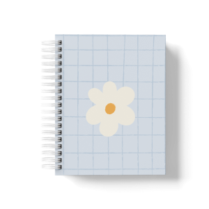 CADERNO PERSONALIZADO - GRID MARGARIDA AZUL