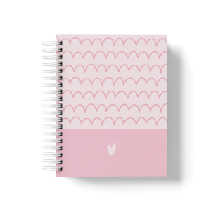 CADERNO PERSONALIZADO - DOODLE ROSA