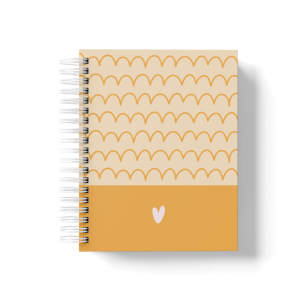 CADERNO PERSONALIZADO - DOODLE LARANJA