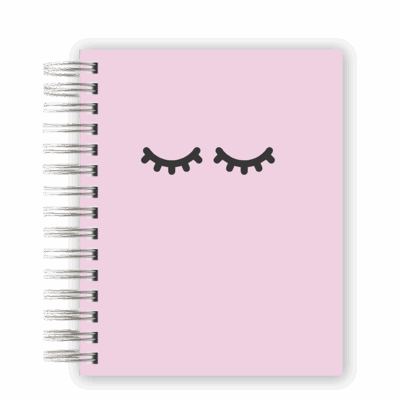 CADERNO PERSONALIZADO - OLHINHOS ROSA