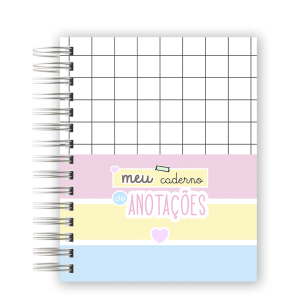 CADERNO PERSONALIZADO - QUADRICULADO CANDY