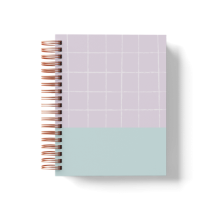 CADERNO PERSONALIZADO - GRID ROXO