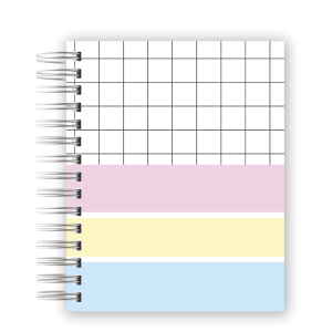 CADERNO PERSONALIZADO - QUADRICULADO CANDY COLOR