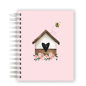 CADERNO PERSONALIZADO - CASINHA ROSA