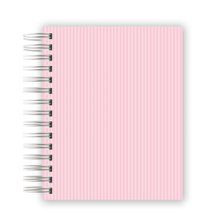 CADERNO PERSONALIZADO - LISTRA ROSA