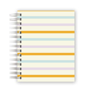 CADERNO PERSONALIZADO - LISTRAS COLORIDAS