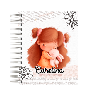 AGENDA ESCOLAR - MENINA E O COELHO