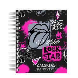 CADERNO COLEGIAL - ROCKY MENINA