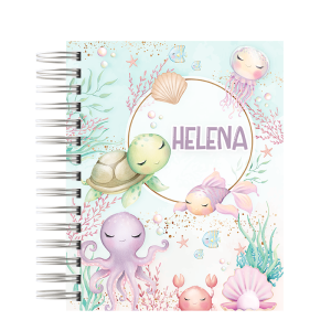 AGENDA ESCOLAR - FUNDO DO MAR