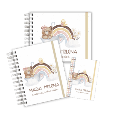 KIT MATERNIDADE MEMÓRIAS - ARCO ÍRIS URSINHA