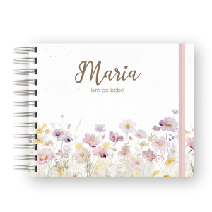 LIVRO DO BEBÊ - FLORAL MARIA