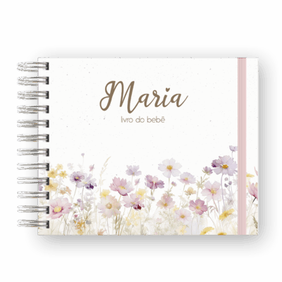 LIVRO DO BEBÊ - FLORAL MARIA
